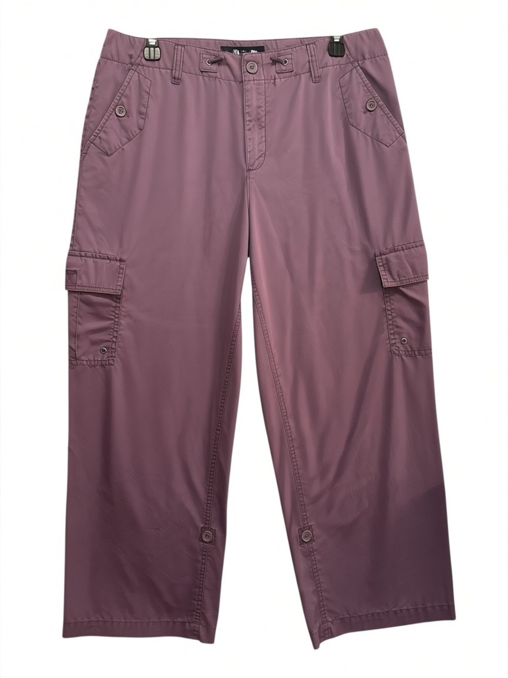 Caribbean Joe Women's Cargo Pants in Dusty Plum size 12